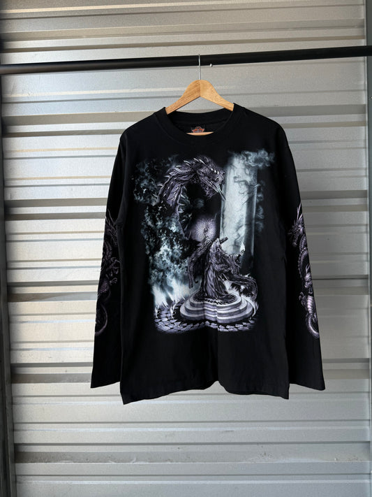 Vintage Dragon T-Shirt - Large