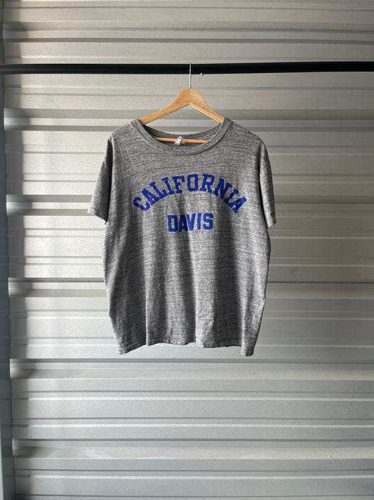 1950s UC Davis Heather Gray T-Shirt - Large