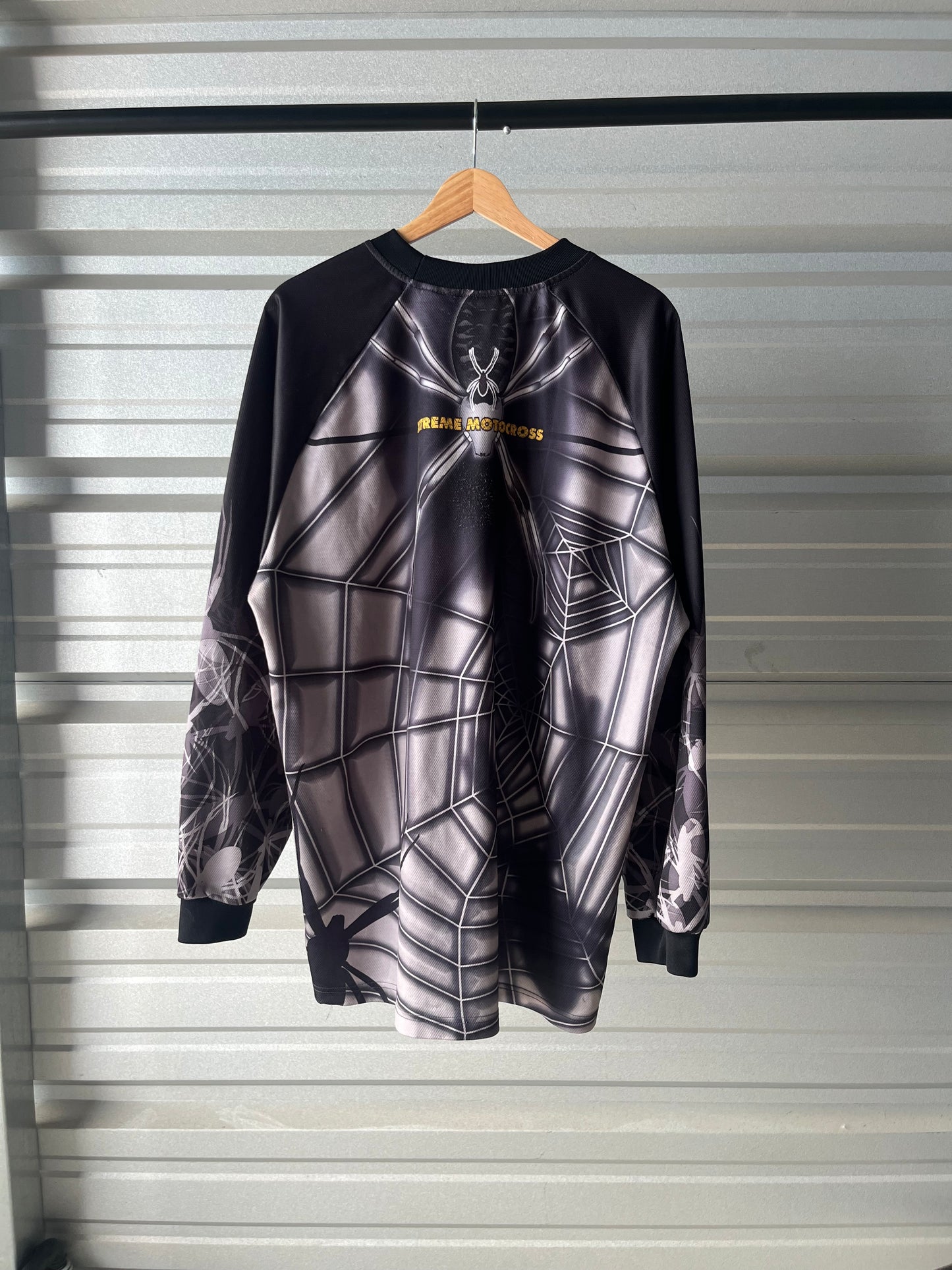 Vintage Xtreme Motocross Spider Web Jersey - Large