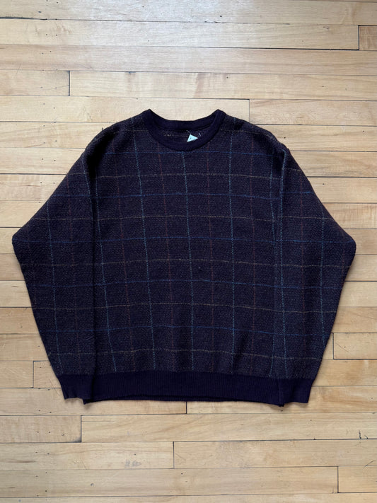 90s Multicolor Patch Sweater - Medium