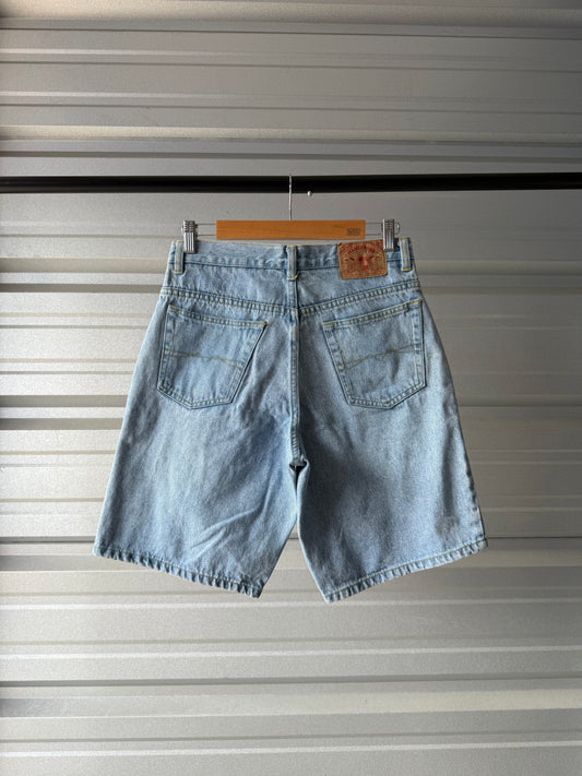 Vintage Light-wash Denim Shorts - 30